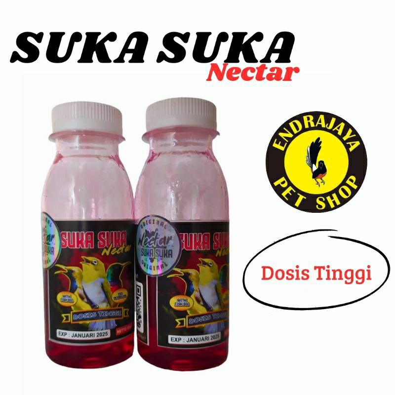 SUKA SUKA NECTAR SUPLEMEN / MAKANAN BURUNG NEKTAR SUKA SUKA