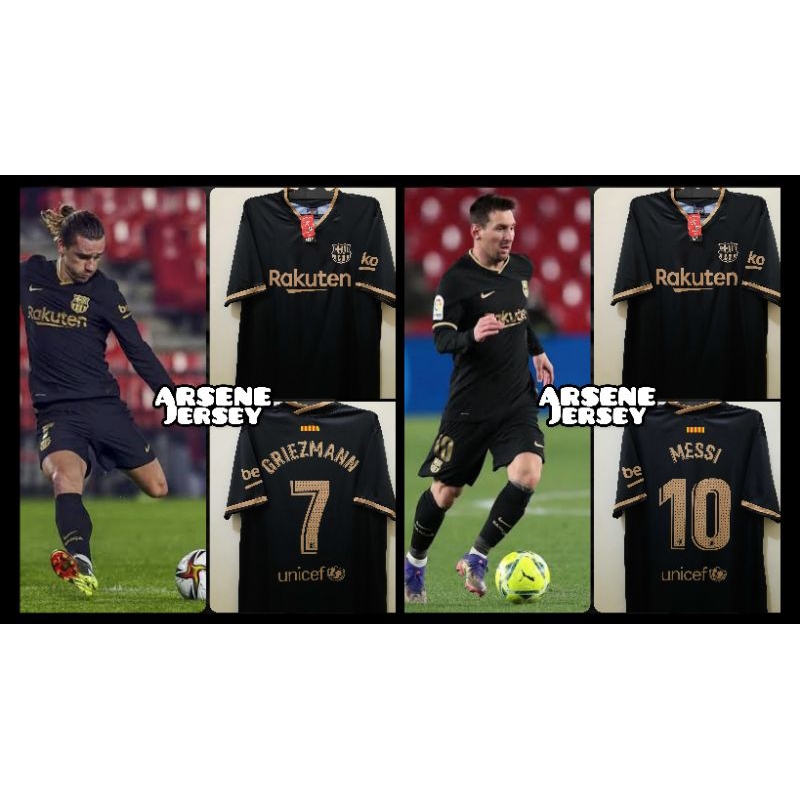 Jersey BARCA Away 2020/21 Nameset 7 10 Auri Sport