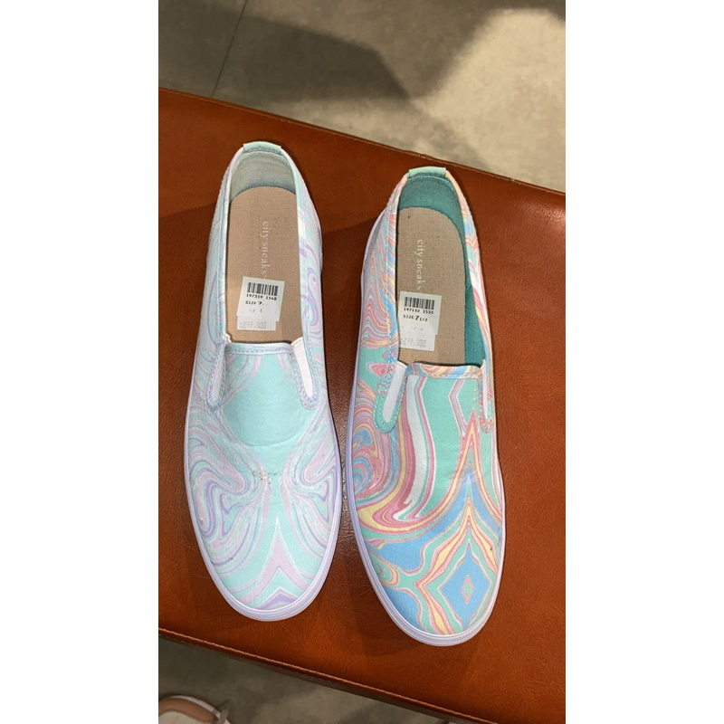 Payless By City Sneaks Womens Rainbow Slipon