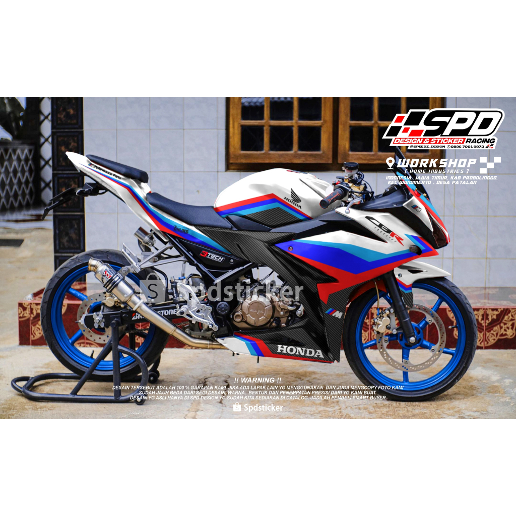 decal stiker cbr150r bmw carbon facelift k45g/k45n full body