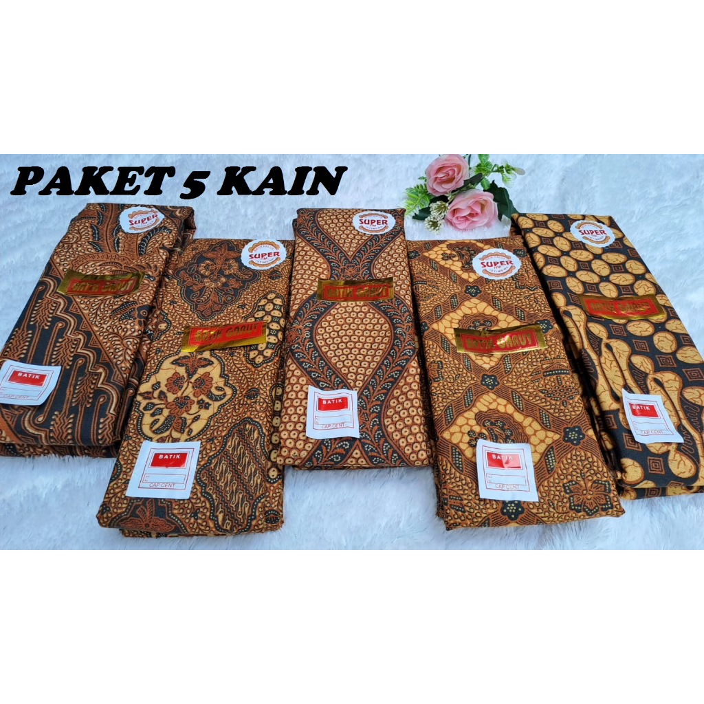 PAKET MURAH DAPET 5 PCS KAIN  JARIK PANJANG  BATIK GARUT KAIN SAMPING KEBAT PAKAIAN TRADISIONAL
