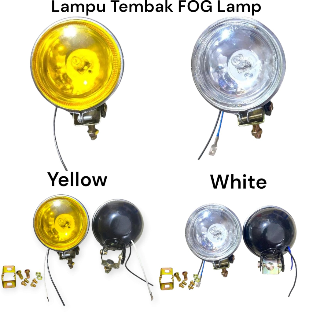 Lampu tembak bulat lampu sorot bulat foglamp universal