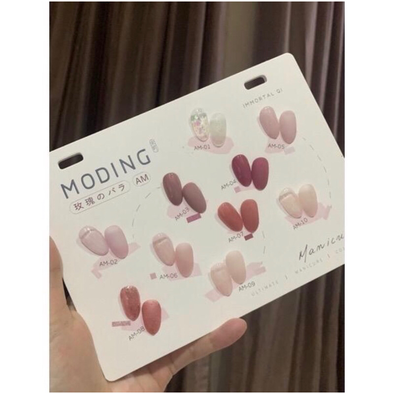 MODING AM NAIL GEL POLISH SET ISI 10 WARNA KUTEK GEL POLISH FREE NAIL FRAME AND OVAL BRUSH
