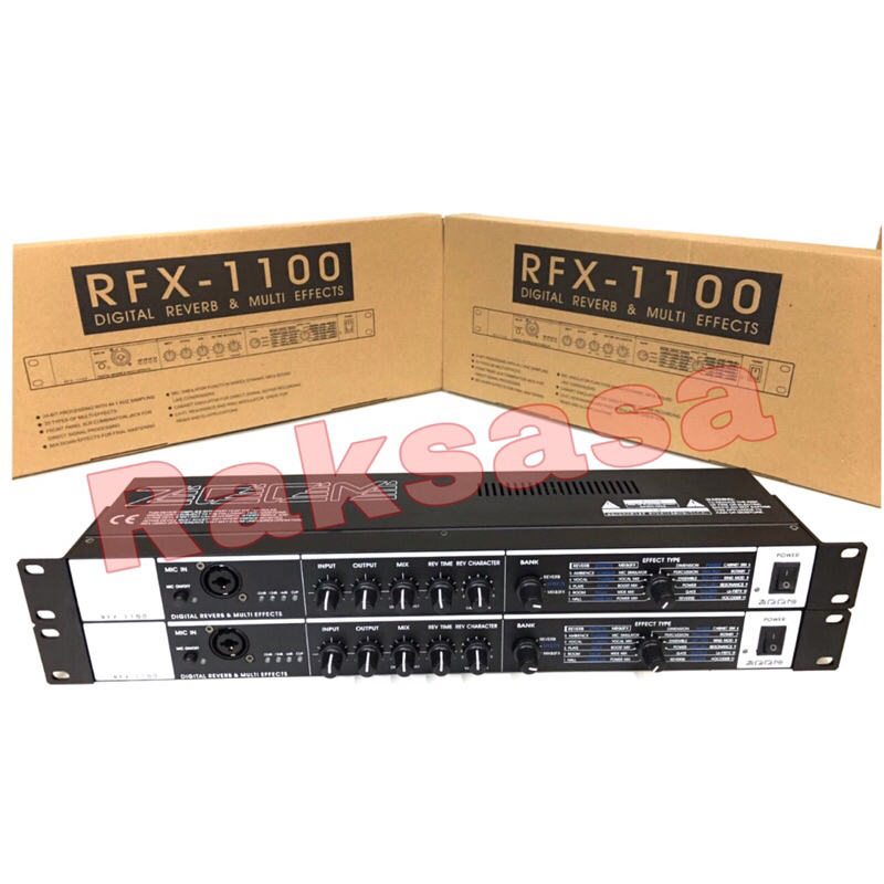Efek Vocal ZOOM RFX1100 RFX 1100 Digital Reverb Multi Effects