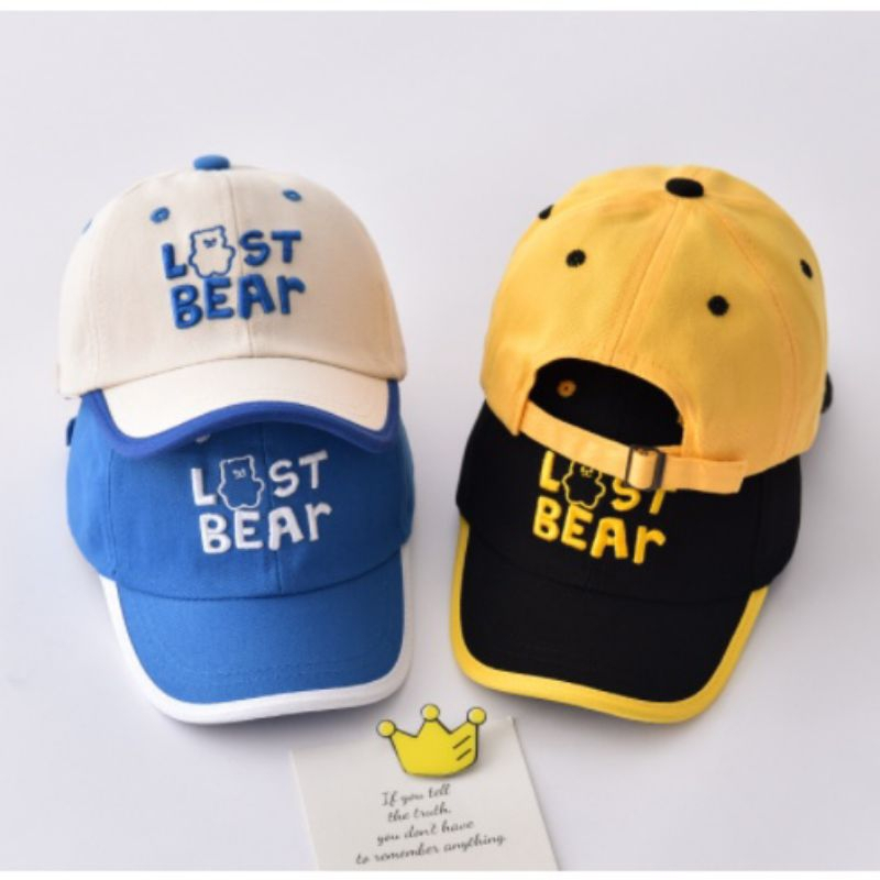 Topi Anak Bordir Last Bear Usia 1-5 Tahun Topi Anak Laki laki Topi Anak perempuan