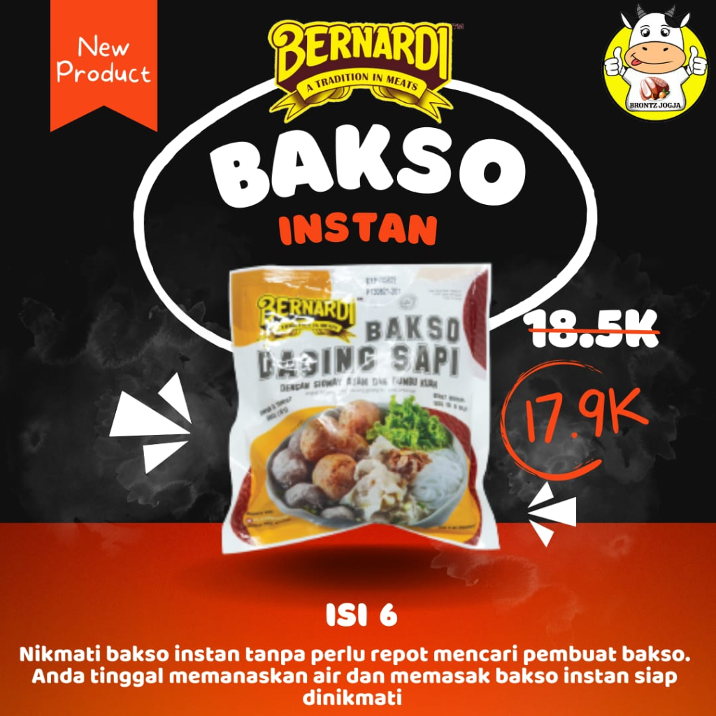 

BERNARDI BAKSO SAPI SIOMAY MIX 150GR + BUMBU KUAH - FROZEN FOOD - BRONTZ JOGJA