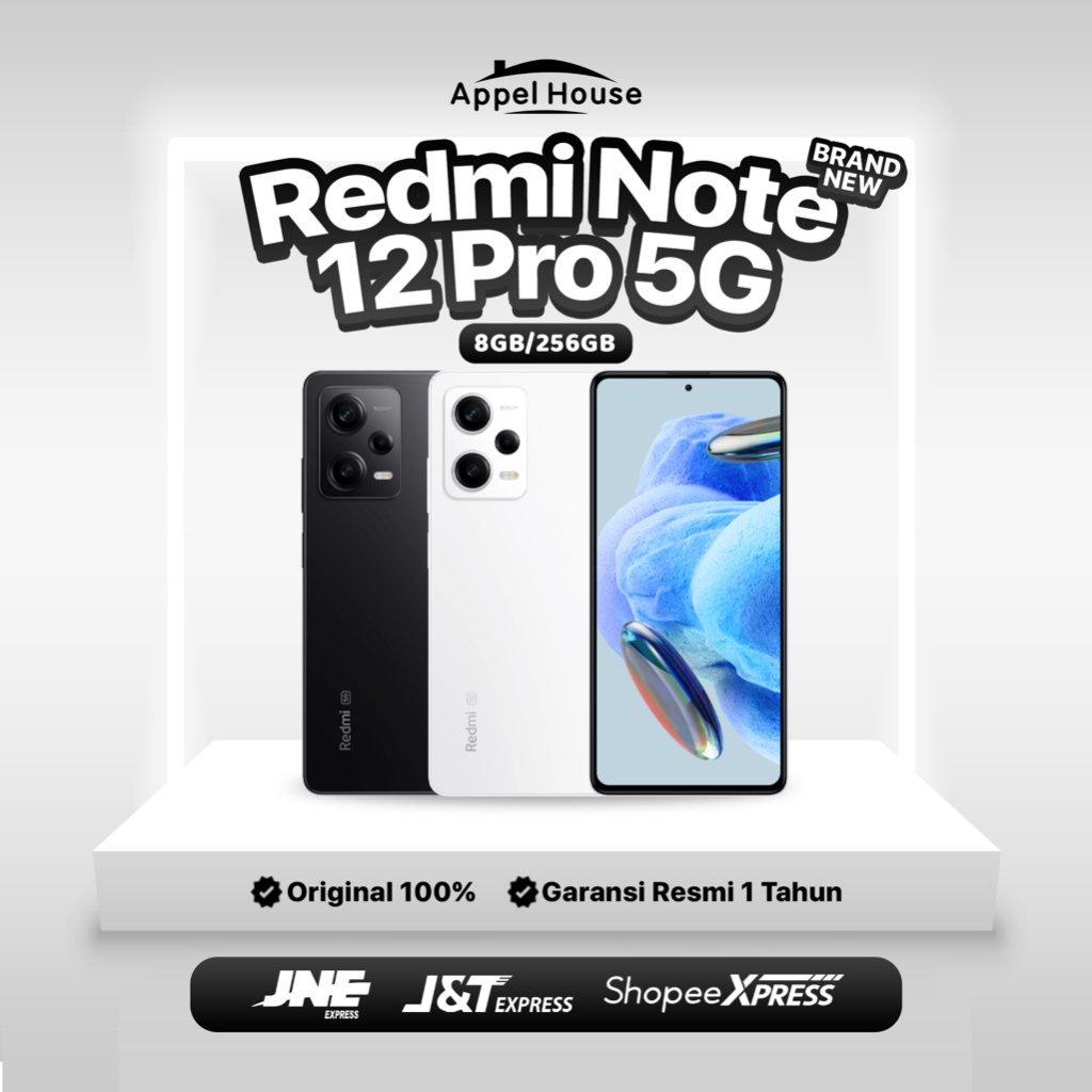 REDMI NOTE 12 PRO 5G BRAND NEW (8GB/256GB) GARANSI RESMI