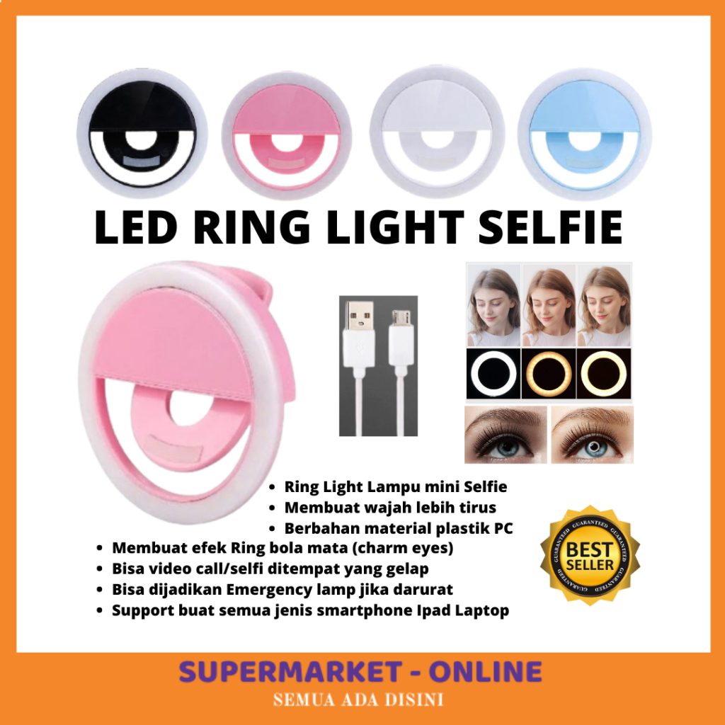 BEST SELLER Ringlight Ring Light mini LED Buat Handphone HP Smartphone Tablet Camera Cocok Buat Pene