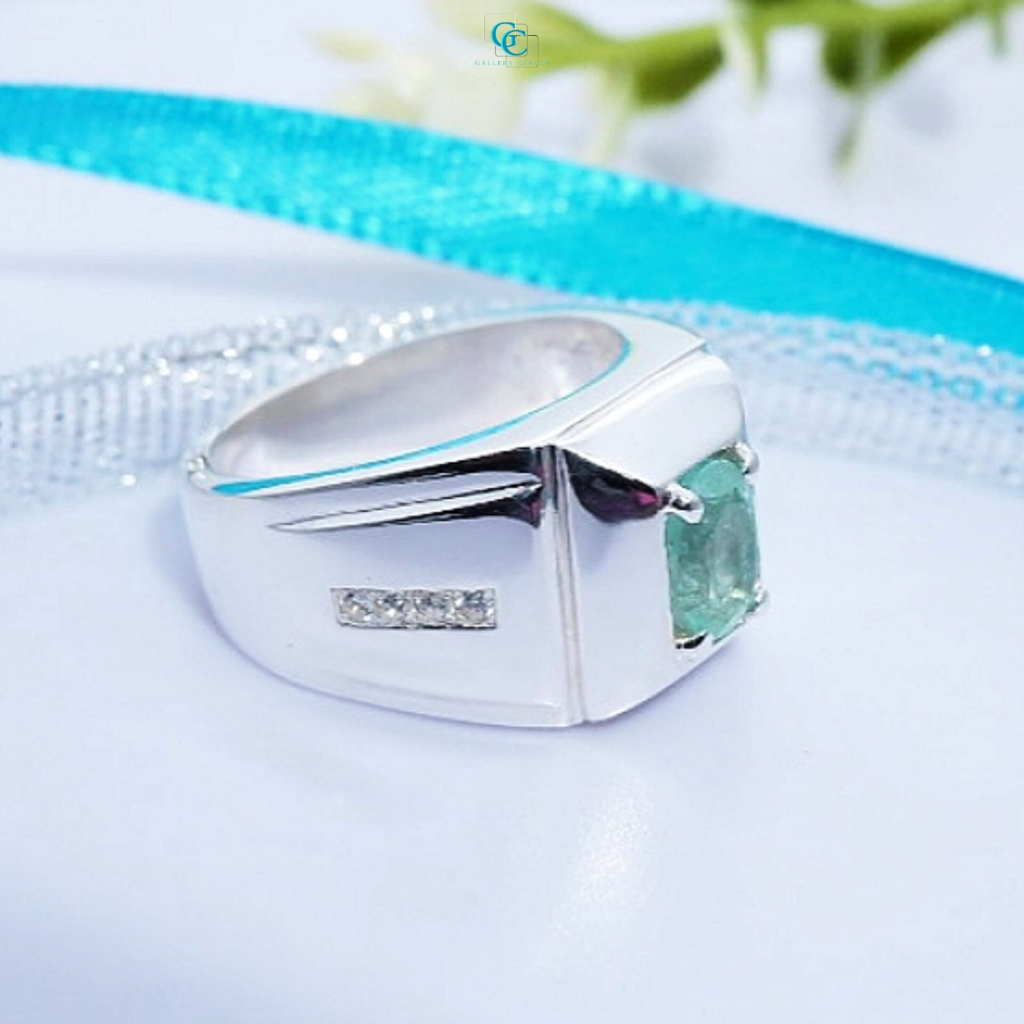 Cincin perak berkualitas cincin pria ikat batu akik permata 171