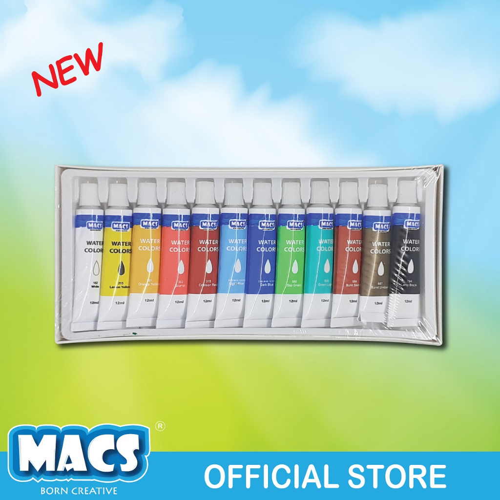 

MACS Water Color Tube - 12 Color / Cat Air