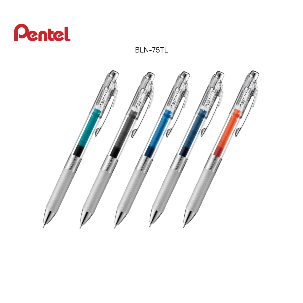 

Pulpen Gel Pentel BLN75TL & BLN77TL Energel Infree Tip 0.5 mm & 0.7 mm Tinta Warna Hitam Biru Navy Orange Turqoise Berkualitas - Satuan