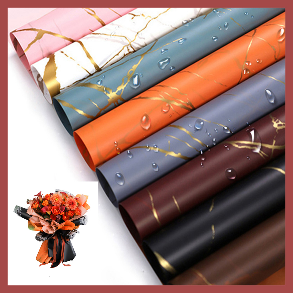 

Kertas Bunga Buket Motif Marble / Flower Wrapping Paper Motif Marble Kertas Florist KB6036