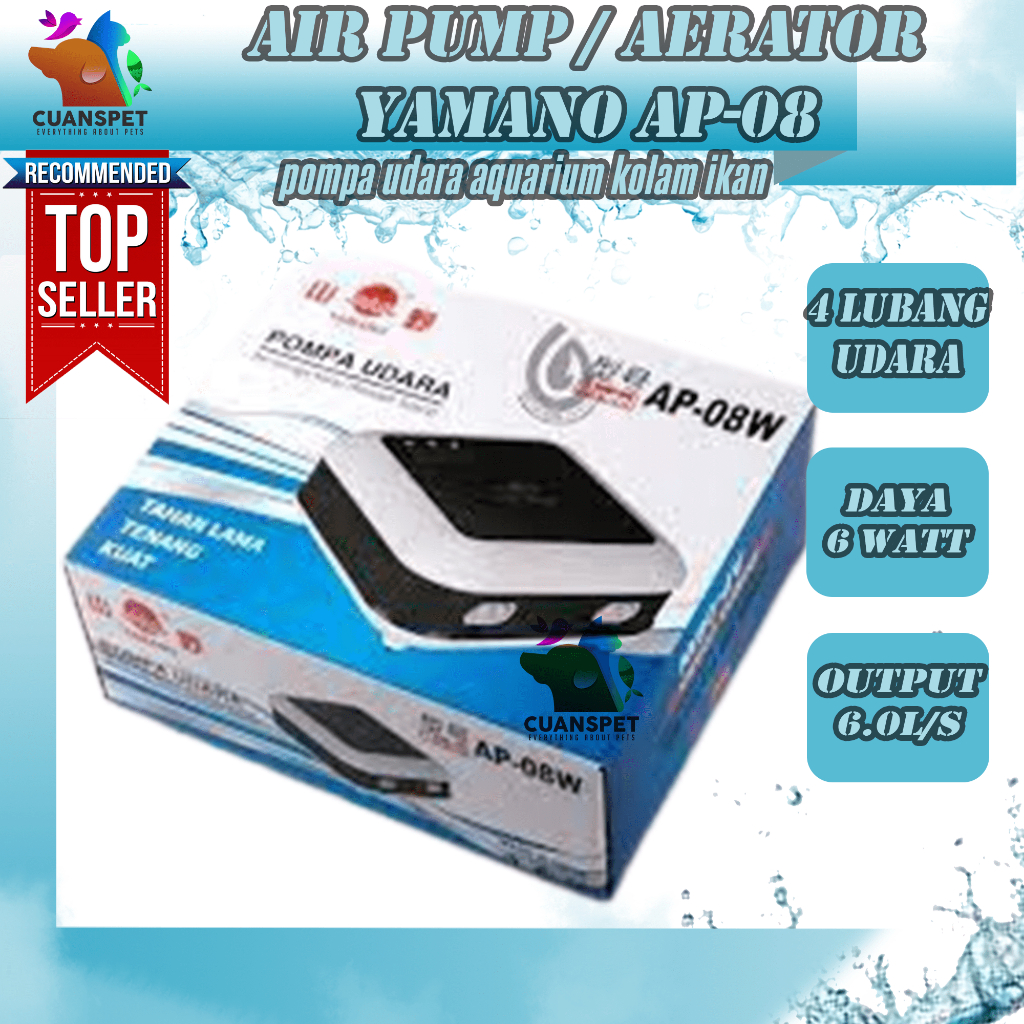 Mesin Aerator 4 Lubang Yamano Ap 08 Super Silent Aerator Super Silent 4 lubang