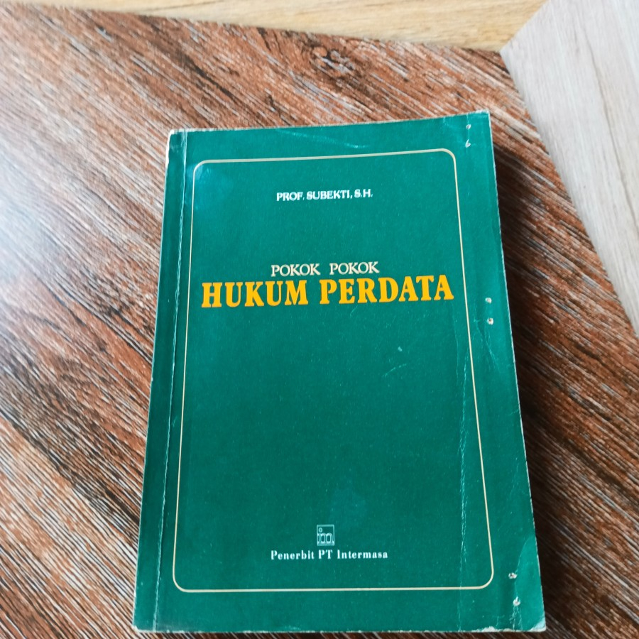 Buku Pokok Pokok Hukum Perdata