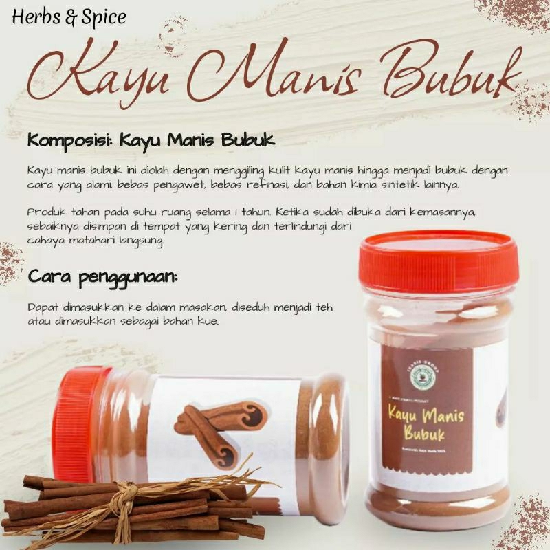 

kayu manis bubuk ikarie organic