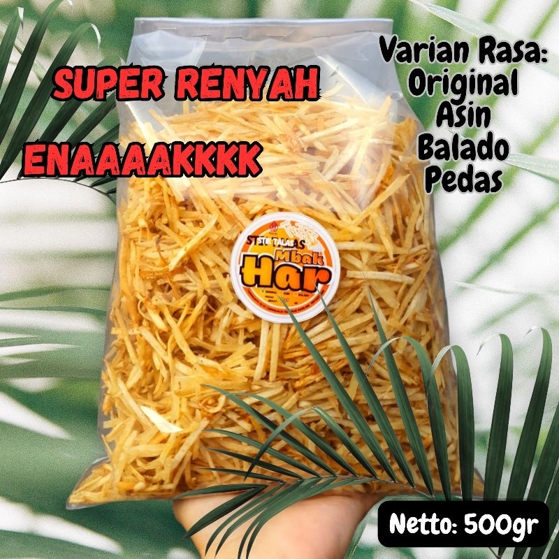 

Stik talas 500 gr Enak renyah Cemilan Enak Tidak Keras