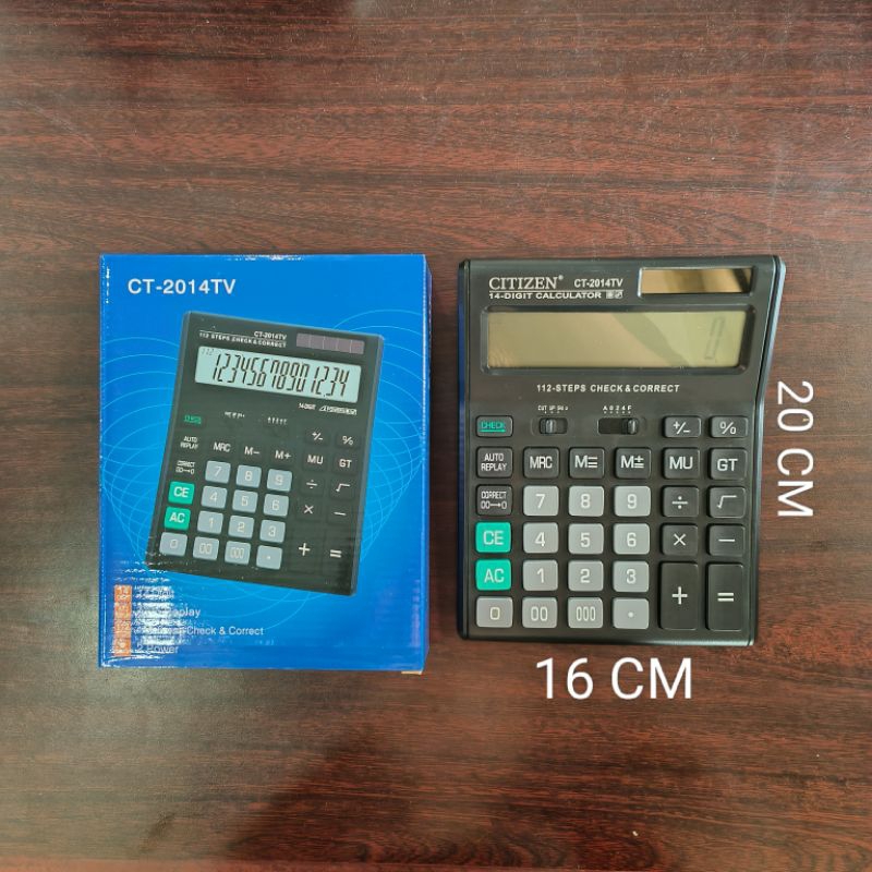 

Kalkulator Calculator CT 2014 TV ( 14 Digits )