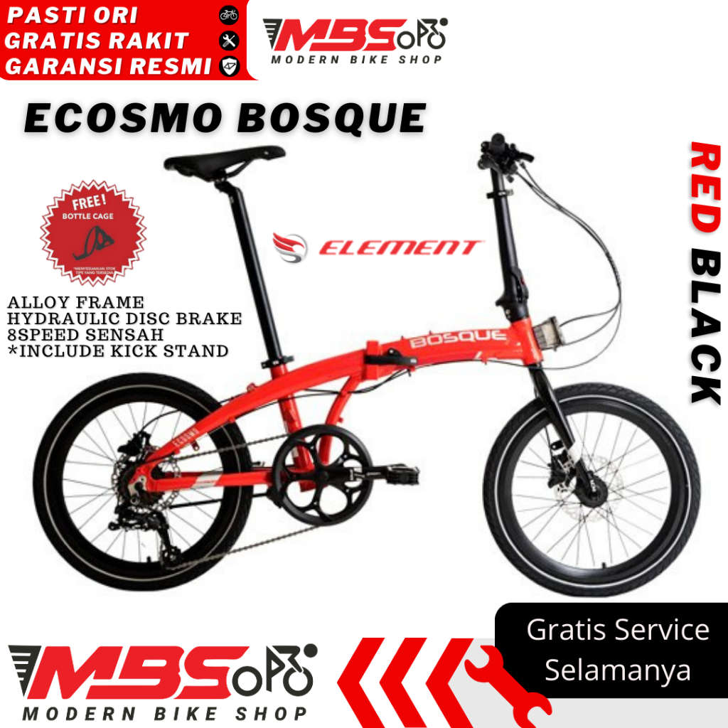 SEPEDA LIPAT ELEMENT ECOSMO Z8 COCA COLA 20 INCH ALLOY DEWASA / SEPEDA LIPAT ELEMENT ECOSMO Z8 20 IN