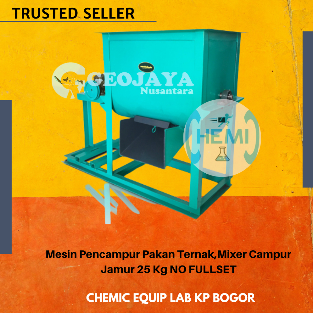 Mesin Pencampur Pakan Ternak,Mixer Campur Jamur 25 Kg NO FULLSET (ECO)
