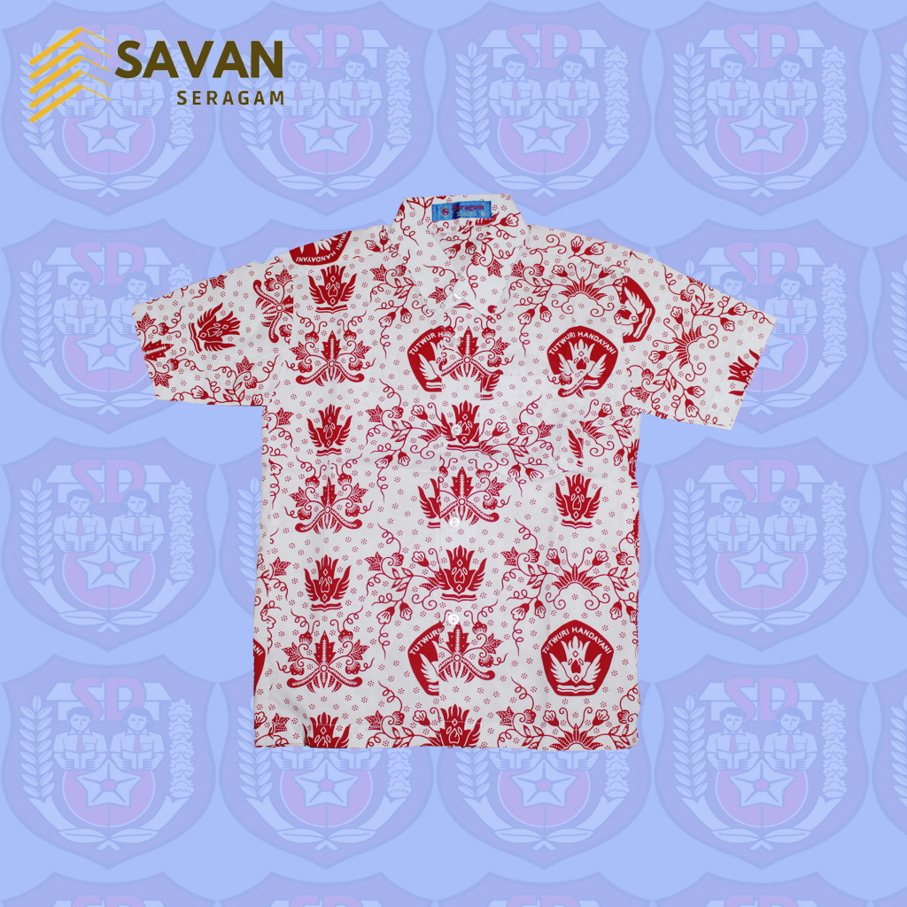 Gratong Seragam Sekolah Batik Merah Putih Tut Wuri Handayani Sd