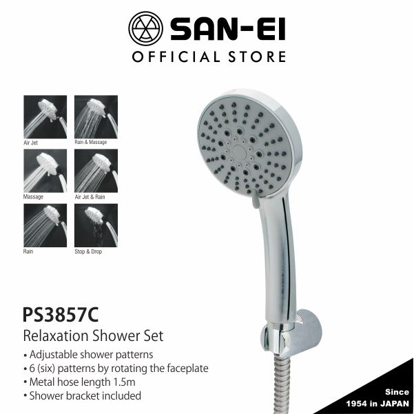 San-Ei Relaxation Hand Shower Set PS 3857 C