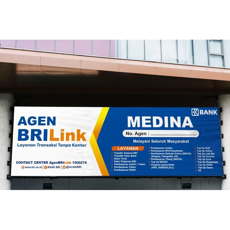 SPANDUK AGEN BRILINK | BANNER AGEN BRILINK