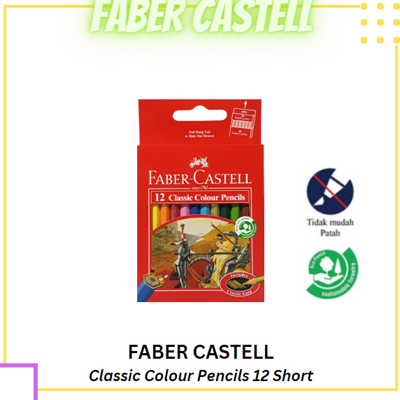 

PENSIL GAMBAR / PENSIL WARNA FABER CLASSIC 12S