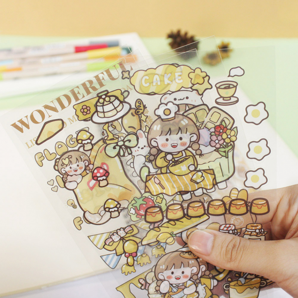 

Namei Likes Desserts Diary Deco Stickers Stiker Tempel Gambar Es Krim Pudding Makanan Penutup