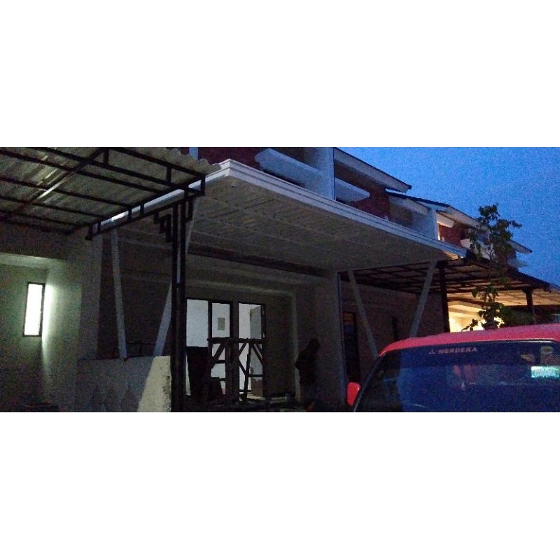 kanopi atap spandek pasir
