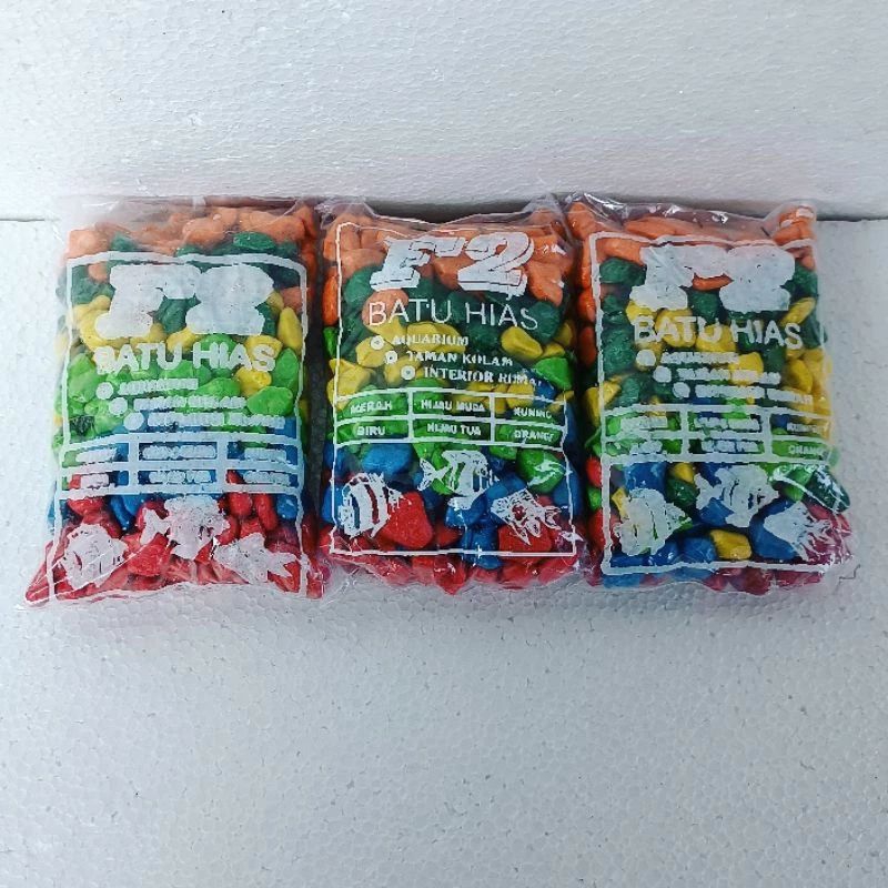 BATU WARNA WARNI batu hias aquarium kolam