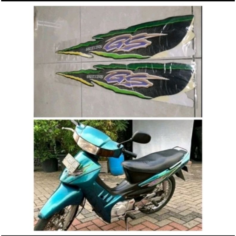 Striping Stiker Suzuki GS Tornado Hijau