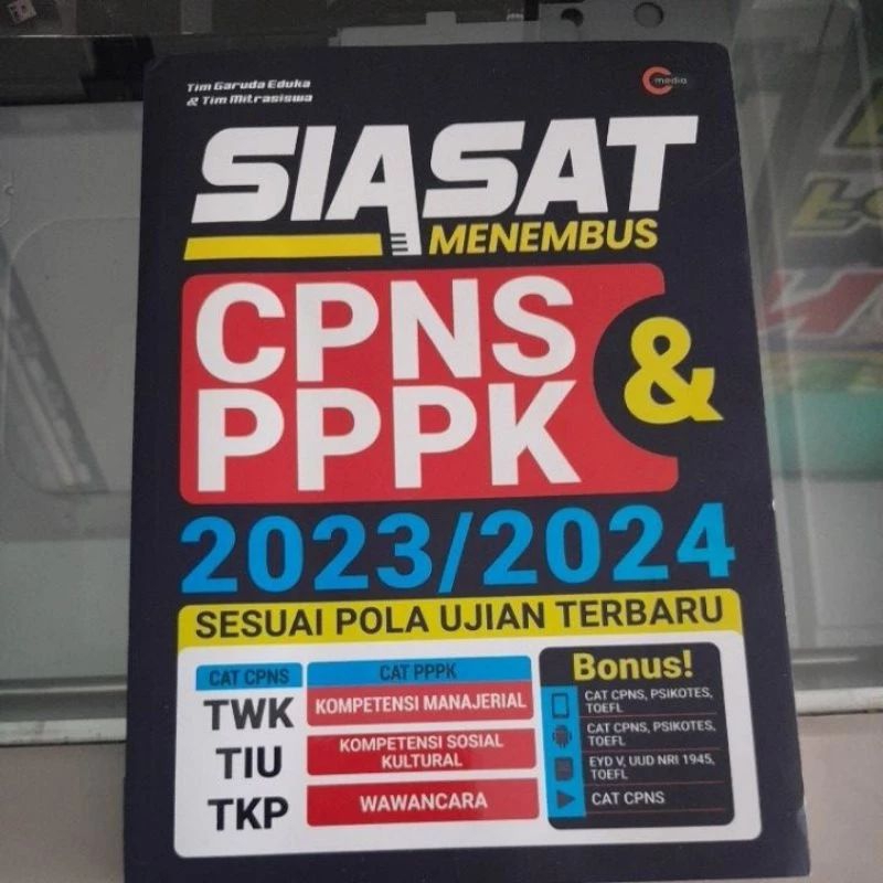 

BUKU SIASAT MENEMBUS CPNS & PPPK 2023/2024 sesuai pola ujian terbaru ujian