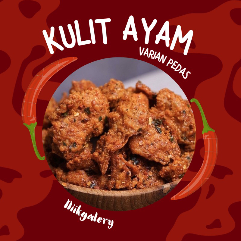 

Kulit ayam crispy pedas 100gr