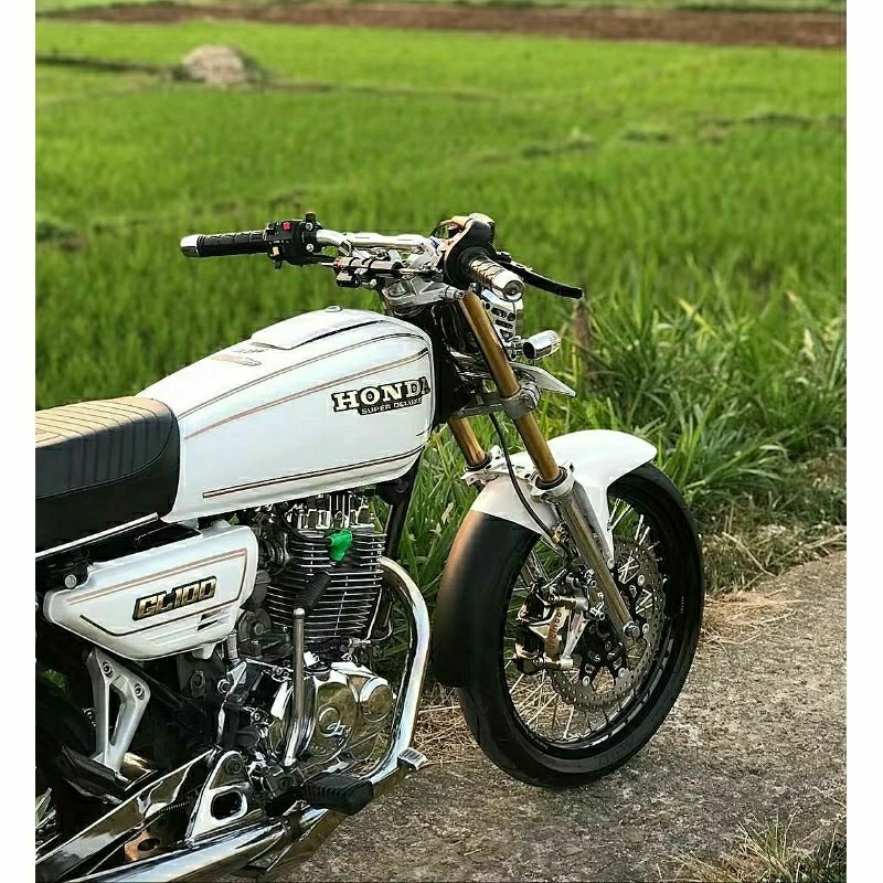 ('BISA COD) Striping Lis les Stiker Decal Srandar Ori Honda GL100 GL125 Lis Gold Striping Ori GL100 