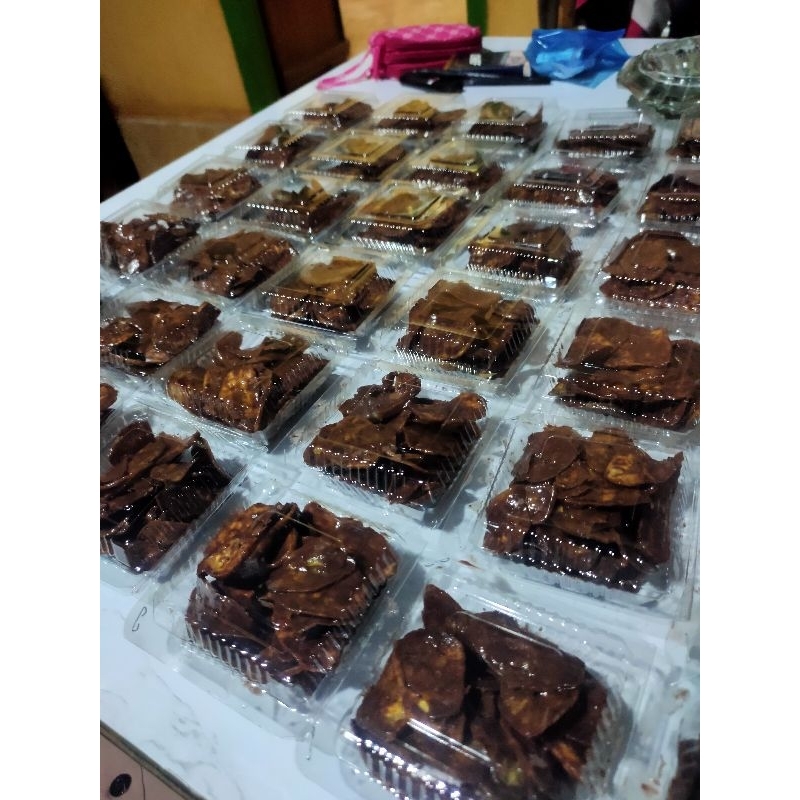 

keripik pisang coklat lumer