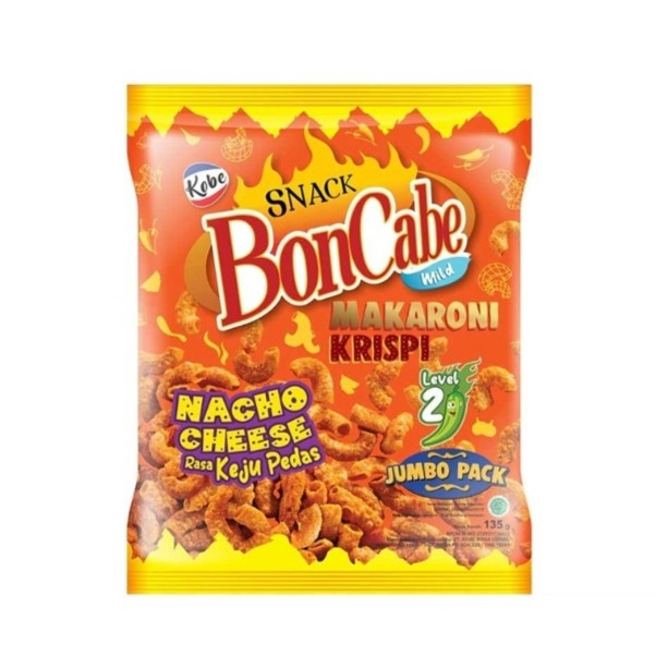 

Kobe Snack BonCabe Makaroni Krispi Nacho Cheese 135 gr