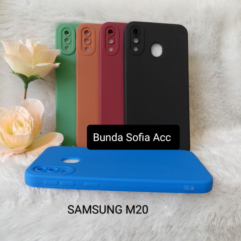 Soft Case macaron pro camera for Samsung M20