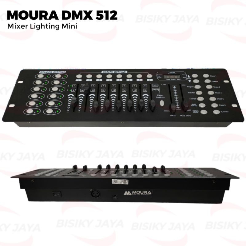 Mixer Lighting Mini Moura DMX 912 Original Mixer Moving Lighting Mini DMX912 / Mixer Lighting Mini D
