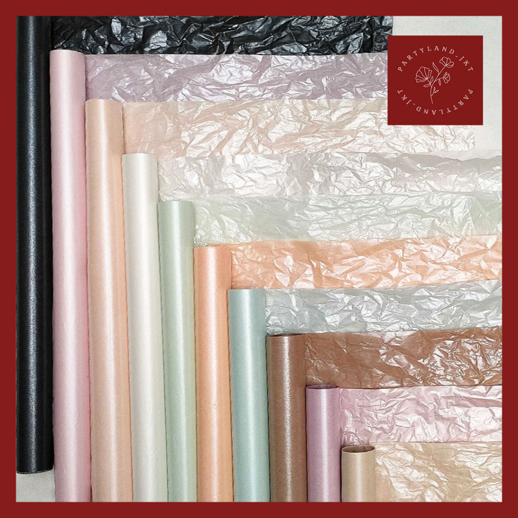 

(5pcs) Flower Wrapping Pearl Pear Paper Sydney Tissue Waterproof Korean Pear Kertas Bunga Buket Florsit Wrapping