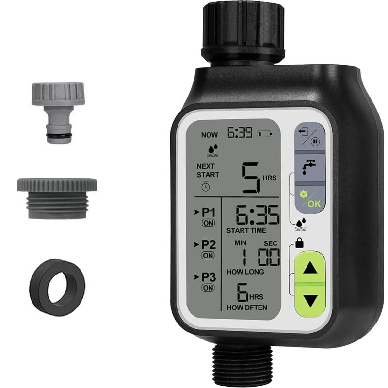Water Timer Digital Irigasi Garden Timer Rain Sensor Electronic Automatic Garden Irrigation Program
