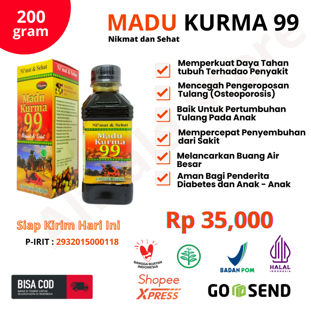 

Madu Kurma 99 Kharisma Cap Onta Merah