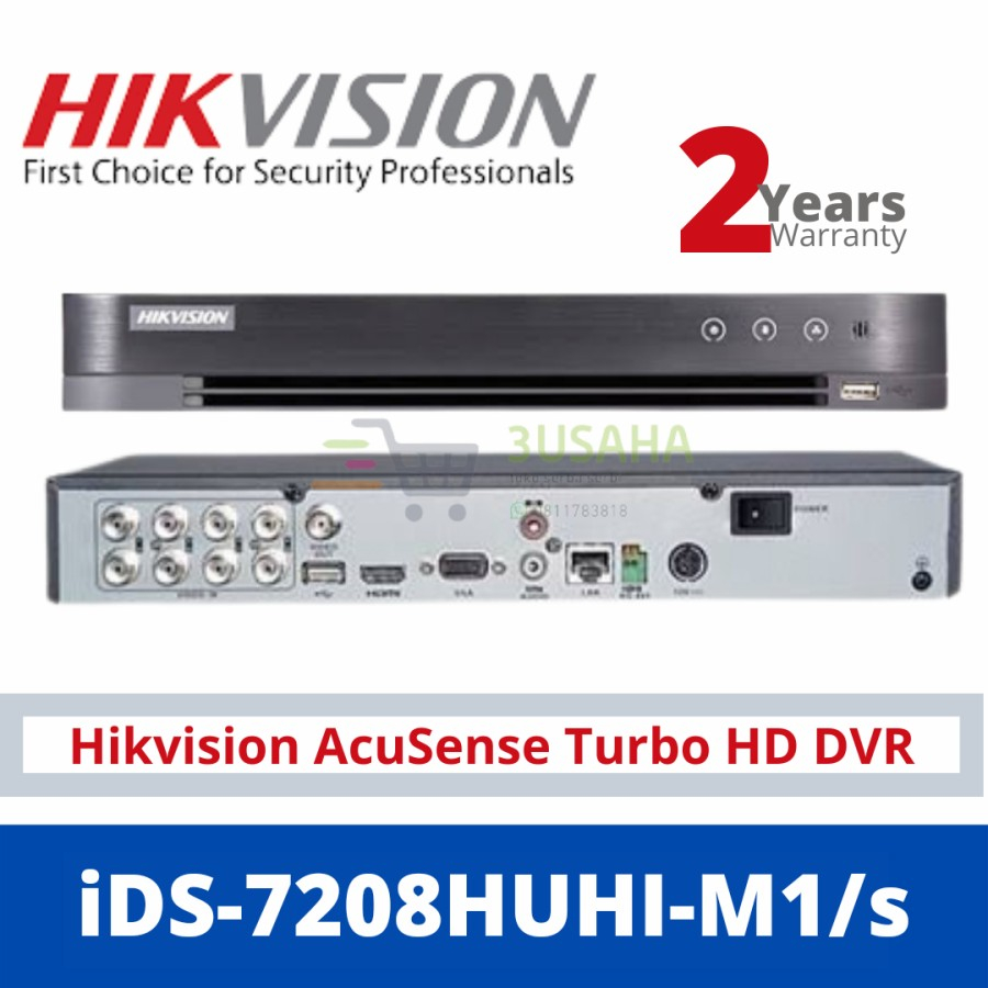 DVR Hikvision 8CH 8MP iDS-7208HUHI-M1/s DVR Acusense Audio
