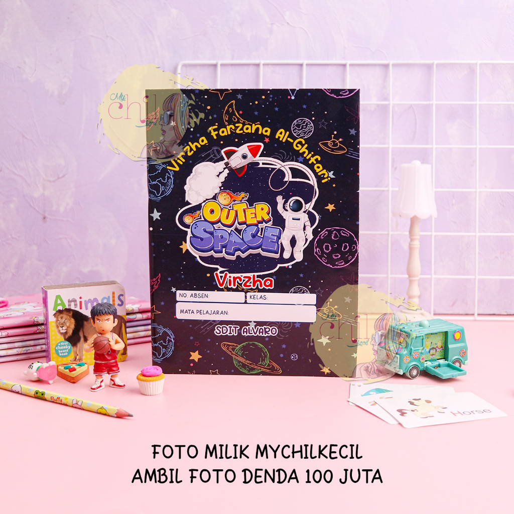 

HJK SAMPUL BUKU ISI 20 pcs CUSTOM (PART 1-50)/ COVER BUKU / UNICORN / LEGO / SPIDERMAN / POKEMON /