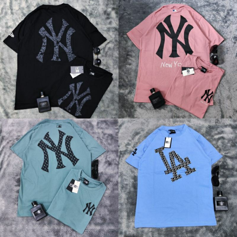kaos tshirt MLB new era yankess pria | tshirt new york premium | baju kaos oblong pria