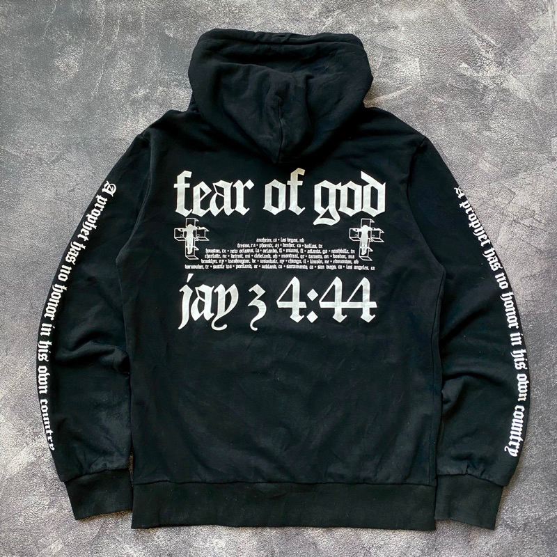 Hoodie Fear Of God Jay Z Tour Second