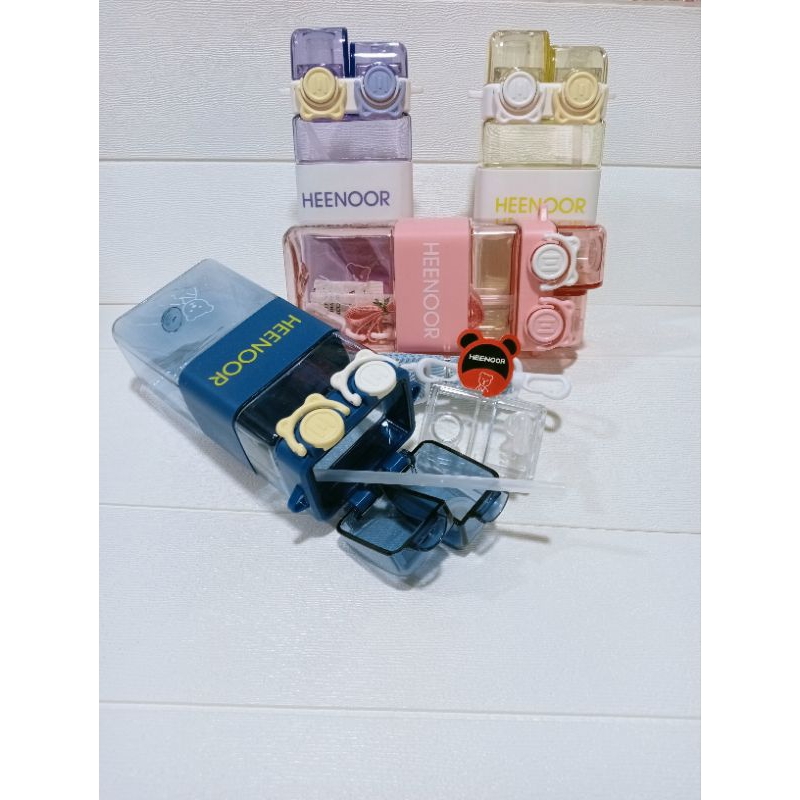 BARU  BOTOL MINUM HEENOOR 2 FUNGSI / BOTOL MINUM BPA FREE