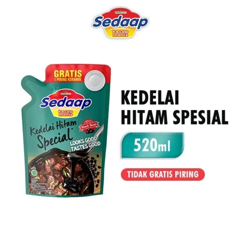 

SEDAAP Kecap Manis Kedelai Hitam Spesial 520ml