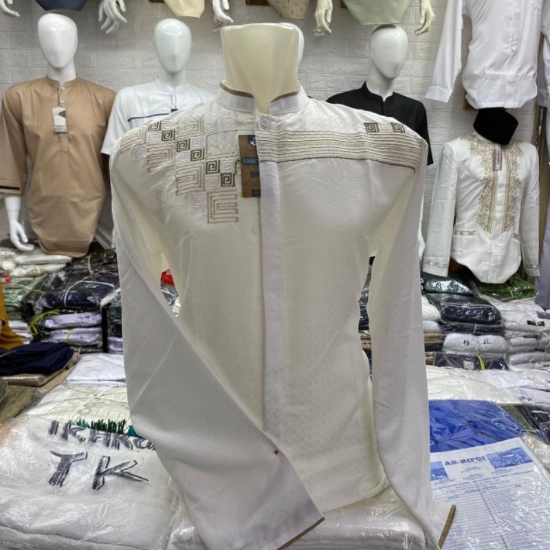 KOKO PUTIH BORDIR / KOKO PANJANG /KOKO PENDEK BORDIR