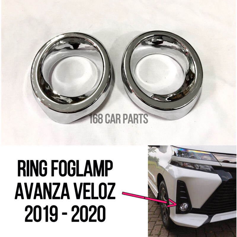 Garnish Ring Foglamp Avanza Veloz 2019-2020 Chrome