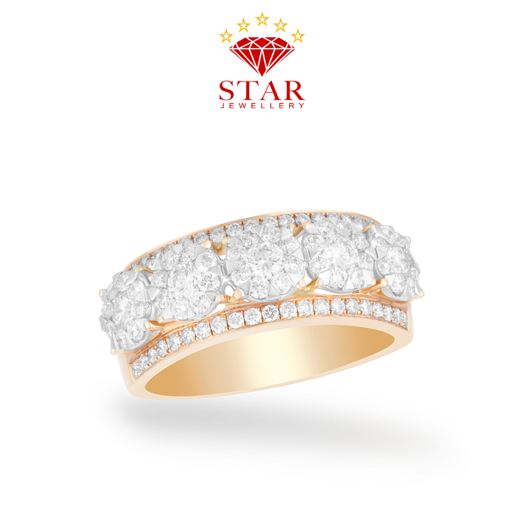 Cincin Berlian Wanita Listring Asli Star Jewellery LPLR317542